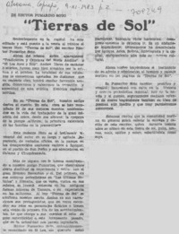 Tierras de sol".
