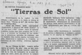 Tierras de sol".