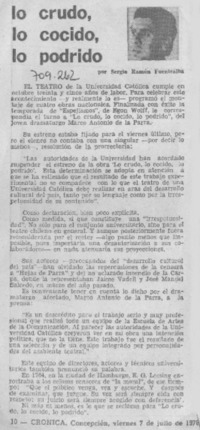 Lo crudo, lo cocido, lo podrido