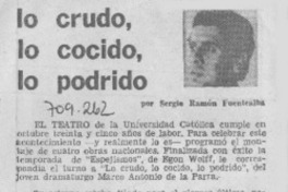 Lo crudo, lo cocido, lo podrido