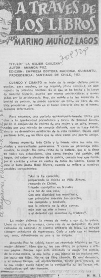 La mujer chilena"