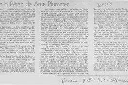 Camilo Pérez de Arce Plummer.