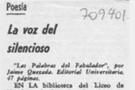 Las Palabras del fabulador.