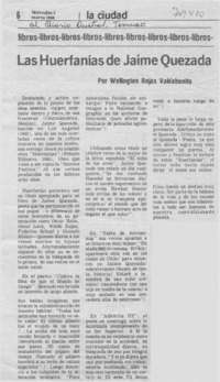 Las huerfanías de Jaime Quezada