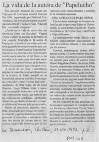 La Vida de la autora de "Papelucho".