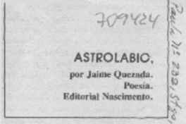Astrolabio.