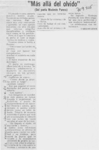 "Más allá del olvido"