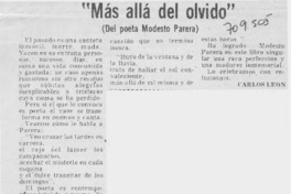 "Más allá del olvido"