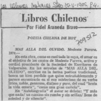 Poesía chilena de hoy