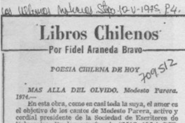 Poesía chilena de hoy