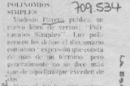 Polinomios simples