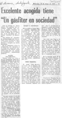 Excelente acogida tiene "un gásfiter en sociedad".