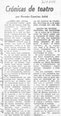 Crónicas de teatro