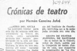 Crónicas de teatro