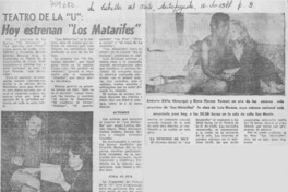 Hoy estrenan "los matarifes".