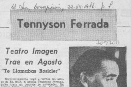 Teatro Imagen trae en agosto "te llamabas Rosicler"