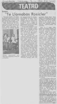 Preparan estreno de obra en tres tangos.