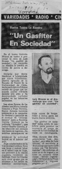 Gásfiter en sociedad