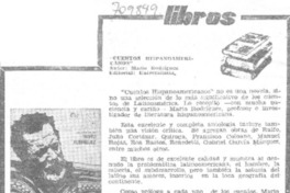 Cuentos hispanoamericanos.