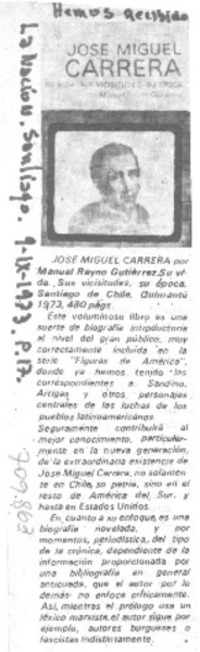 José Miguel Carrera.