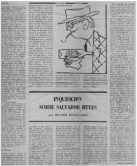 Inquisición sobre Salvador Reyes