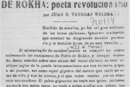 De Rokha: poeta revolucionario