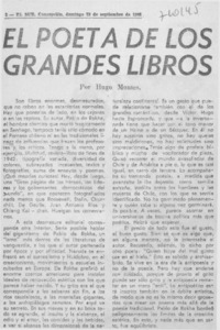 El poeta de los grandes libros