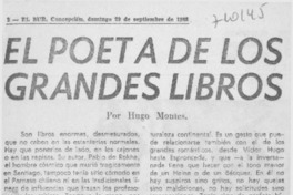 El poeta de los grandes libros