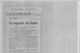 Un seguidor de Rokha