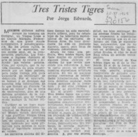 Tres tristes tigres