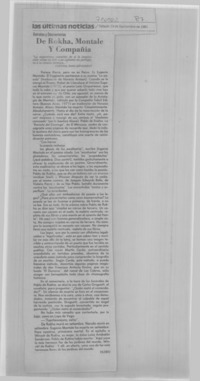 De Rokha, Montale y compañía