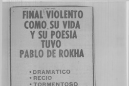 Cuando Pablo de Rokha llegaba con libros y charlas a Rancagua