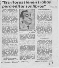 "Escritores tienen trabas para editar sus libros".