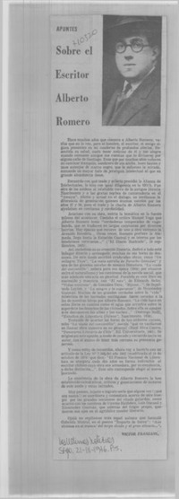 Sobre el escritor Alberto Romero