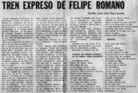Tren expreso de Felipe Romano