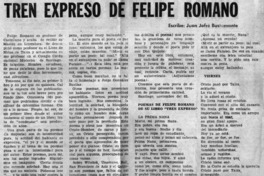 Tren expreso de Felipe Romano