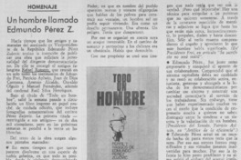 Un hombre llamado Edmundo Pérez Z.