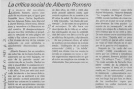 La crítica social de Alberto Romero