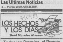 Todos los premios, el premio