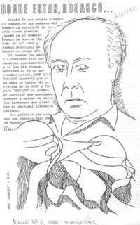 Dónde estás, Rosasco... : [entrevista]