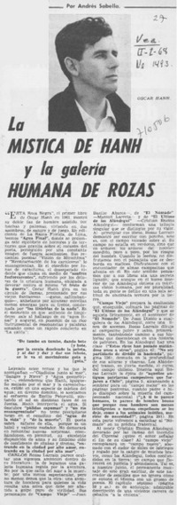 La mística de Hanh y la galería humana de rozas