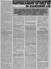 "Historicamente en Chile ha habido perseverancia y persistencia en solucionar los problemas y salir adelante" : [Entrevistas]