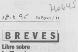 Libro sobre La Moneda.