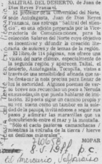 Salitral del desierto.