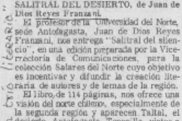 Salitral del desierto.