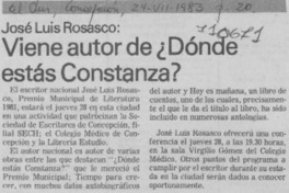 Viene autor de ¿Dónde estás Constanza?