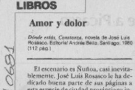 Amor y dolor