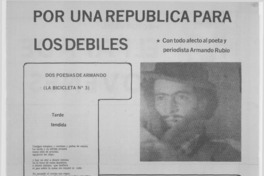 Por una república para los débiles