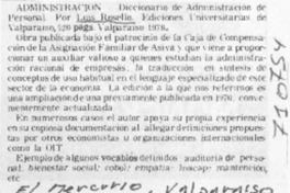 Diccionario de administración de personal.