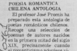 Poesía romántica chilena
